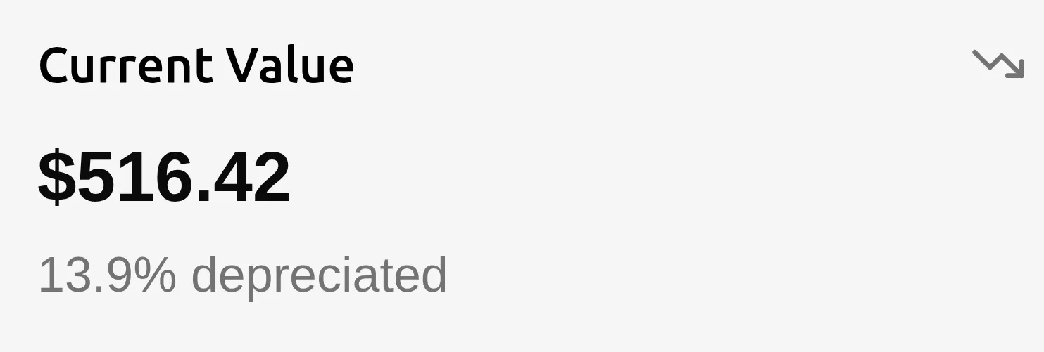 Equipment Valuation Interface